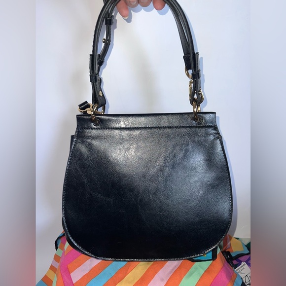 H by Halston Croc-Embossed 2-Way Leather Bag - Picture 4 of 14